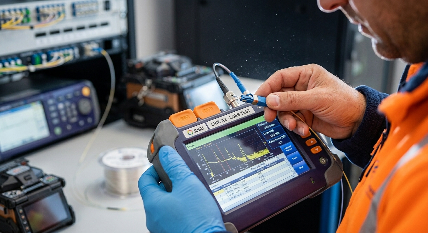 Test OTDR contrôle qualité